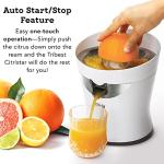 Tribest CitriStar CS-1000 Electric Citrus Juicer with Stainless Steel Strainer and Spout (White)
