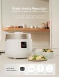 CUCKOO CRP-ST1009FW 10-Cup (Uncooked) / 20-Cup (Cooked) Twin Pressure Rice Cooker & Warmer with Nonstick Inner Pot, 16 Menu Options, 3 Voice Guide, Auto Clean (White)