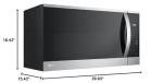 1.8 cu. ft. Smart Wi-Fi Enabled Over-the-Range Microwave Oven with EasyClean®