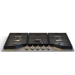 ThermoMate Heavy 36 Inch Gas Cooktop with 5 Italy Sabaf Power Burners, Built In Gas Stove Top of 304 Stainless Steel, Gas Hob NG/LPG Convertible, Gas Cooker with Thermocouple Protection CSA Certified