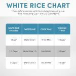 AROMA® Rice Cooker, 2-Cup (Uncooked) / 4-Cup (Cooked), Steamer, Grain Cooker, Soup Maker, Oatmeal Cooker, Auto Keep Warm, 1 Qt, White, ARC-302-1NG