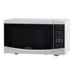 West Bend WBMW92W Microwave Oven 900-Watts Compact with 6 Pre Cooking Settings, Speed Defrost, Electronic Control Panel and Glass Turntable, 0.9-Cu.Ft, White