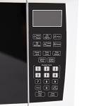 West Bend WBMW92W Microwave Oven 900-Watts Compact with 6 Pre Cooking Settings, Speed Defrost, Electronic Control Panel and Glass Turntable, 0.9-Cu.Ft, White