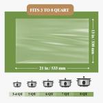 Slow Cooker Liners 20pcs, Large 13“ x 21” Disposable Cooking Bags for 3QT to 8QT Slow Cookers, Cooking Tray for Oval and Round Pots (20)
