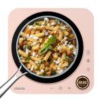 CIARRA CATIH1A-P Portable Induction Cooktop, Slim Single Electric Countertop Burner with Sensor Touch and Digital time, Pink