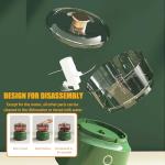 Food Processor,350ML Electric Food Chopper with Stainless Steel Blade & USB Rechargeable,Mini Chopper for Baby Food & Family Use (Green)