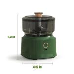 Food Processor,350ML Electric Food Chopper with Stainless Steel Blade & USB Rechargeable,Mini Chopper for Baby Food & Family Use (Green)
