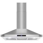 COSMO COS-63190S 36 in. Vista Collection 380 CFM Ducted Wall Mount Range Hood, Touch Controls, LED Lights, Stainless Steel