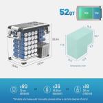 Alpicool CF55 Portable Freezer,12 Volt Refrigerator, 52 Quart (49.4 Liter) Fast Cooling 12V Car Fridge Freezer -4℉~68℉, Car Cooler, 12/24V DC and 100-240V AC for Outdoor, Camping, RV, Truck