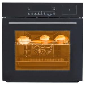 Takywep 24" Single Wall Oven,Clearance Wall Ovens,Built-in Electric Ovens,with Steam, bake, air fry function,3000W,240V,2.5 Cu.ft.Stainless Steel,Sensor Touch Control,Touch screen model