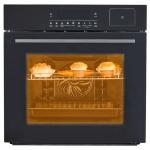 Takywep 24" Single Wall Oven,Clearance Wall Ovens,Built-in Electric Ovens,with Steam, bake, air fry function,3000W,240V,2.5 Cu.ft.Stainless Steel,Sensor Touch Control,Touch screen model