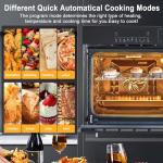 Takywep 24" Single Wall Oven,Clearance Wall Ovens,Built-in Electric Ovens,with Steam, bake, air fry function,3000W,240V,2.5 Cu.ft.Stainless Steel,Sensor Touch Control,Touch screen model