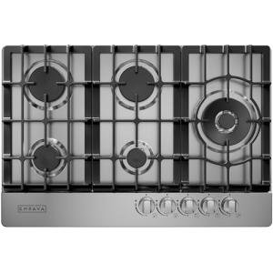 Empava Gas Cooktop 30 Inch, 5 SABAF Sealed Burners Made in Italy, Stove Top Bulit-in Ion Flame Ignition, NG/LPG Convertible CSA Approved, Stainless Steel, Ideal for Kitchens,Apartments