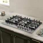 Empava Gas Cooktop 30 Inch, 5 SABAF Sealed Burners Made in Italy, Stove Top Bulit-in Ion Flame Ignition, NG/LPG Convertible CSA Approved, Stainless Steel, Ideal for Kitchens,Apartments