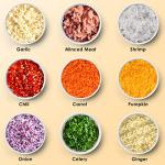 KitchekShop Electric Garlic Chopper, 300ML Portable Cordless Mini Food Processor, Rechargeable Vegetable Chopper Blender for Nuts Chili Onion Minced Meat and Spices BPA-Free(White)