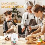 KitchekShop Electric Garlic Chopper, 300ML Portable Cordless Mini Food Processor, Rechargeable Vegetable Chopper Blender for Nuts Chili Onion Minced Meat and Spices BPA-Free(White)