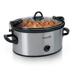 Crock-Pot SCCPVL600S Cook' N Carry 6-Quart Oval Manual Portable Slow Cooker, Silver