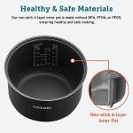 COSORI 5-Quart Rice Cooker Inner Pot Non-Stick for 10 Cup Uncooked CRC-R501- KUS Rice Cooker Only, 6-Layer, CRP-R501IP-KUS