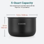 COSORI 5-Quart Rice Cooker Inner Pot Non-Stick for 10 Cup Uncooked CRC-R501- KUS Rice Cooker Only, 6-Layer, CRP-R501IP-KUS