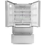 COSMO FDR225RHSS 36 in 22.5 cu. ft. 4-Door French Door Refrigerator with Recessed Handle in Stainless Steel, Counter Depth