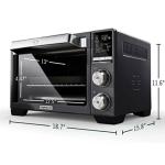 Calphalon Quartz Heat Countertop Toaster Oven, Stainless Steel, Extra-Large Capacity, Black, Dark Gray