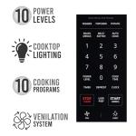 Farberware Over-the-Range Microwave Oven, 1.2 Cu. Ft. - 1000W - Auto Reheat, Multi-Stage Cooking, Melt/Soften Feature, Child Safety Lock, LED Display - Space Efficient & Powerful - Stainless Steel