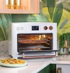 Café Couture Oven with 14 essential cooking modes, including Air Fry, CrispFinish, Bake, Broil, Roast, Toast, Pizza, WiFi & Smart Connected, Voice Control, Countertop Small Appliances, Matte White