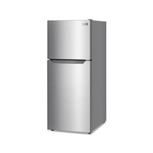 BLACK+DECKER 12.1 Cu. Ft. Top Mount Refrigerator with Freezer, 2 Door Refrigerator with Top Freezer and Adjustable Temperature Control, ENERGY STAR, BR1210HS, Stainless Steel Look