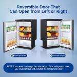 BODEGACOOLER 12 Volt Refrigerator, 83L RV Refrigerator APP Control, RV Fridge and Freezer, Travel Compressor Cooler with Lock, (-4℉-46℉) Car Fridge for Truck, RV, Camping, Boat -12/24V DC, Black