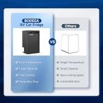 BODEGACOOLER 12 Volt Refrigerator, 83L RV Refrigerator APP Control, RV Fridge and Freezer, Travel Compressor Cooler with Lock, (-4℉-46℉) Car Fridge for Truck, RV, Camping, Boat -12/24V DC, Black