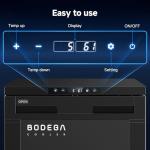 BODEGACOOLER 12 Volt Refrigerator, 83L RV Refrigerator APP Control, RV Fridge and Freezer, Travel Compressor Cooler with Lock, (-4℉-46℉) Car Fridge for Truck, RV, Camping, Boat -12/24V DC, Black