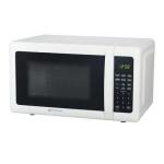 Emerson MW7302W Compact Countertop Microwave Oven with Touch Control, LED Display, 700W, 10 Power Levels, 6 Auto Menus, Glass Turntable and Child Safe Lock, 0.7 Cu., Ft. White