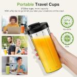 KOIOS Smoothie Blender, Max 1000w Personal Blender for Shakes and Smoothies, 12Pcs Coffee Grinder and Countertop Blenders Combo for Kitchen, Portable Smoothie Blenders with 2x22 oz To-Go Cups, Non-BPA