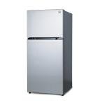 Commercial Cool 20 Cu. Ft. Top Mount Refrigerator with Freezer, 2-Door Refrigerator with Top Freezer and Adjustable Temperature Control, Ice Maker Ready, Energy Star Certified, Stainless Look