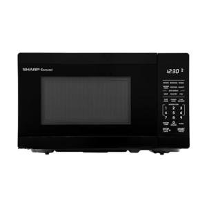 SHARP Compact Countertop Microwave Oven with Removable 10" Carousel Turntable, 700 Watt, 0.7 Cubic Feet, Black