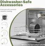 Simple Deluxe 16-in-1 Electric Pressure Cooker, 8QT Stainless Steel & Non-Stick Multi Cooker for Slow Cook, Meat Stew, Cake, Porridge, Multigrain, Dishwasher Safe, Silver