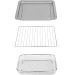 GE Mechanical Air Fryer Toaster Oven + Accessory Set | Convection Toaster with 7 Cook Modes | Large Capacity Oven - Fits 12" Pizza | Countertop Kitchen Essentials | Stainless Steel