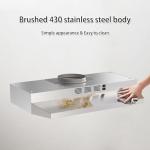 SNDOAS 30 inch Range Hood Ducted/Ductless Convertible Stainless Steel Range Hood Under Cabinet with Rocker Button Control,Vent Hood with LED Light,2 Speed Exhaust Fan,Under Cabinet Hood,Silver