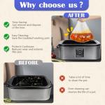 Electric Roaster Liners 34 x 18 Inch Roaster Liners Disposable Fits 16, 18, 22 Quarts Roaster for Electric Roaster for Immediate Cleanup (10 Counts)