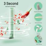 Vegetable Chopper Manual Food Chopper with Container, Hand Pull String Veggie Cutter for Salad Garlic Nut Onion