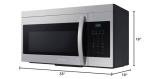 SAMSUNG OTR Microwave 1.6 CF CAPACITY 2 SPEED 300 CFM LED DISPLAY ECO MODE - ME16A4021AS
