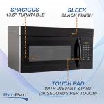 RecPro RV Microwave Over the Range 30" Convection Oven | Black Finish | 120V AC | 900W | Camper Microwave | Direct replacement for Greystone and High Pointe