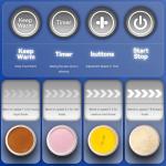 Glass Blenders for Kitchen 59oz, Stainless Steels Professional Blenders 1200W adjustable P1-P9 High Speed, 14 Functions Countertop Blender Smoothie & Food Processor Combo with Heating, Auto Clean