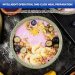 Glass Blenders for Kitchen 59oz, Stainless Steels Professional Blenders 1200W adjustable P1-P9 High Speed, 14 Functions Countertop Blender Smoothie & Food Processor Combo with Heating, Auto Clean