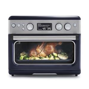 GreenPan 13-in-1 Elite Countertop Convection Oven & Air Fryer, PFAS-Free Ceramic Tray & Pizza Pan, Adjustable Racks, Multifunction Presets, Toaster, Bake, Broil, Roast, Proof, Dehydrate, Oxford Blue