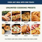 GreenPan 13-in-1 Elite Countertop Convection Oven & Air Fryer, PFAS-Free Ceramic Tray & Pizza Pan, Adjustable Racks, Multifunction Presets, Toaster, Bake, Broil, Roast, Proof, Dehydrate, Oxford Blue