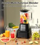 Smoothie Blender, Facelle Countertop Blender for Kitchen, 55 oz Glass blender for smoothies and Shakes, Licuadora, Smoothie maker with touchscreen 3+P Speeds, Cleaning brush ＆ removable SS304 blade