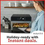 Instant Pot Omni 19QT/18L Toaster Oven Air Fryer, 7-in-1 Functions, Fits 12" Pizza, Crisps, Broils, Bakes, Roasts, Toasts, Warms, Convection, 100+ In-App Recipes, from the Makers of Instant Pot, Black