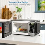 Kenmore KMCMV207S2-07 Countertop Microwave 6 Auto-Preset Menus, Child Lock, Defrost & Express Cooking Features, 0.7 Cu Ft, Stainless Steel