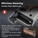 Nuwave PFAS-Free Steam Oven & Air Fryer, All-in-One Convection Cooker with Precision Steam Control, Toast, Air Fry, Sous Vide, Steam & More, Juicier Meats, 120 Presets, 50–450°F, Stainless Steel